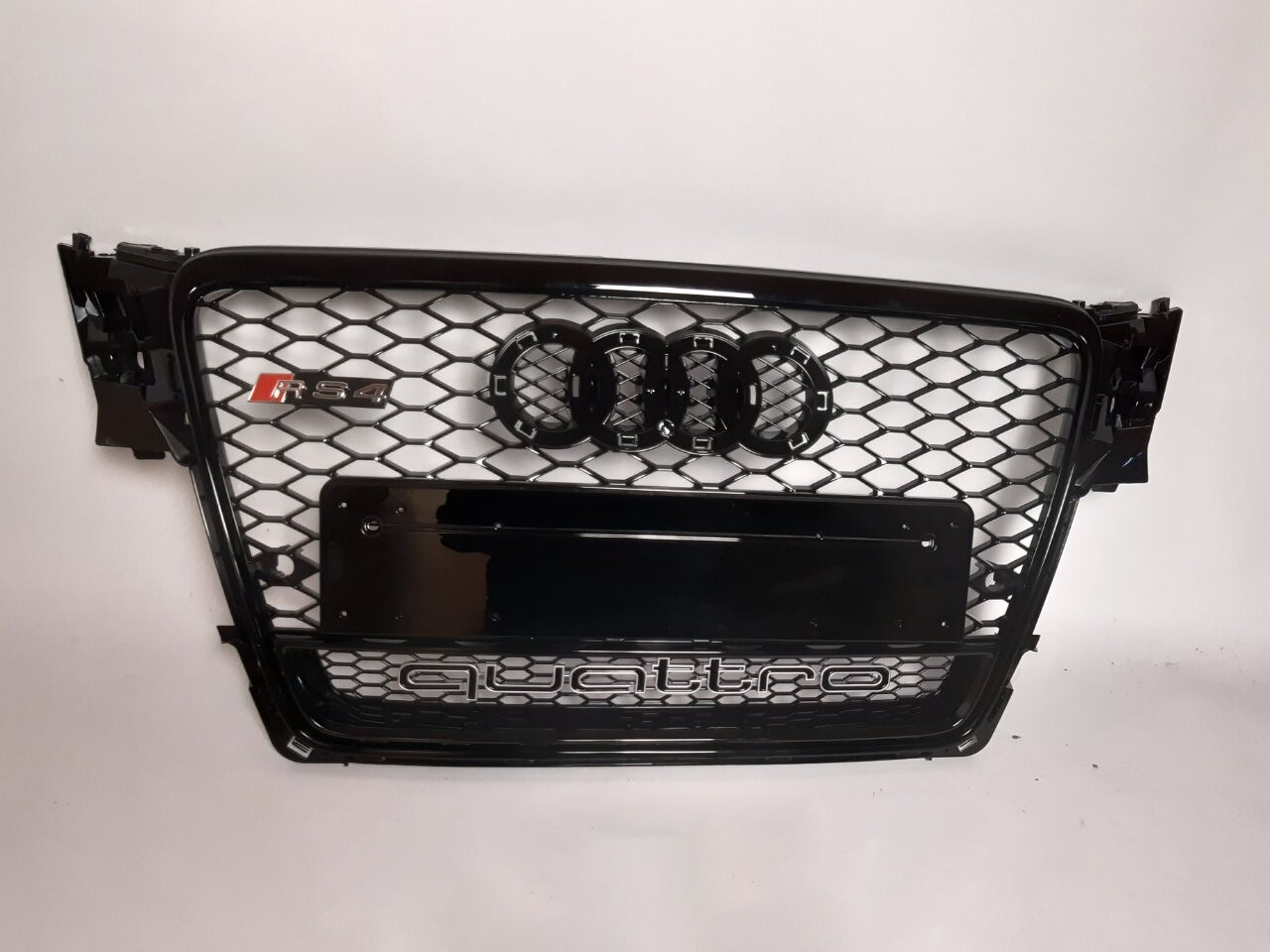 Audi A4 Pre-Facelift B8 2008-2011 Front Grill, Honeycomb Grill, RS4 Chrome Quattro Style